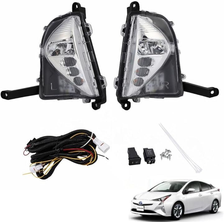 互換品トヨタ プリウス 2015年 フロント フォグランプ キット 左右セット ZVW50 ZVW51 ZVW55 前期 社外品