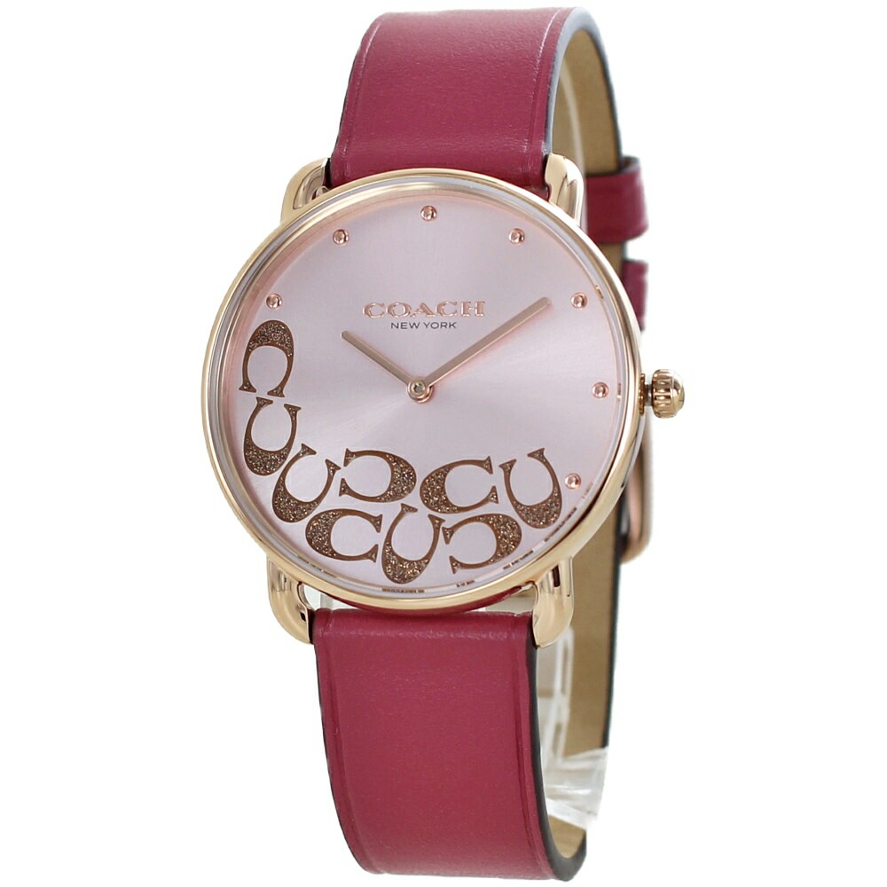 コーチ 腕時計 手表 レディース メンズ ユニセックス ラズベリーピンク シンプル 革ベルト 時計 女性 誕生日 20代 30代 記念日 プレゼント 彼女 妻 母 ブランド ギフト おしゃれ レディー 13,013円