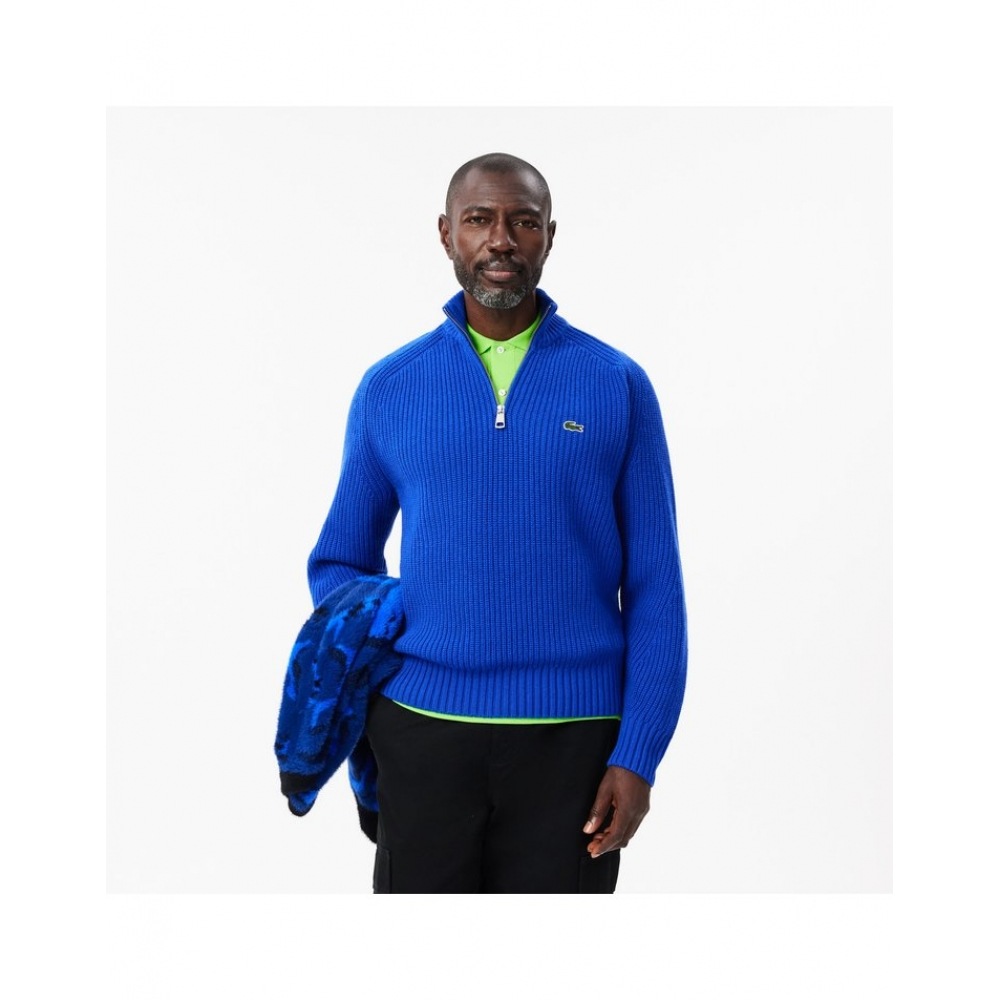 ラコステメンズリップティッシュハーフジッププルオーバー AH3134-54N HJM