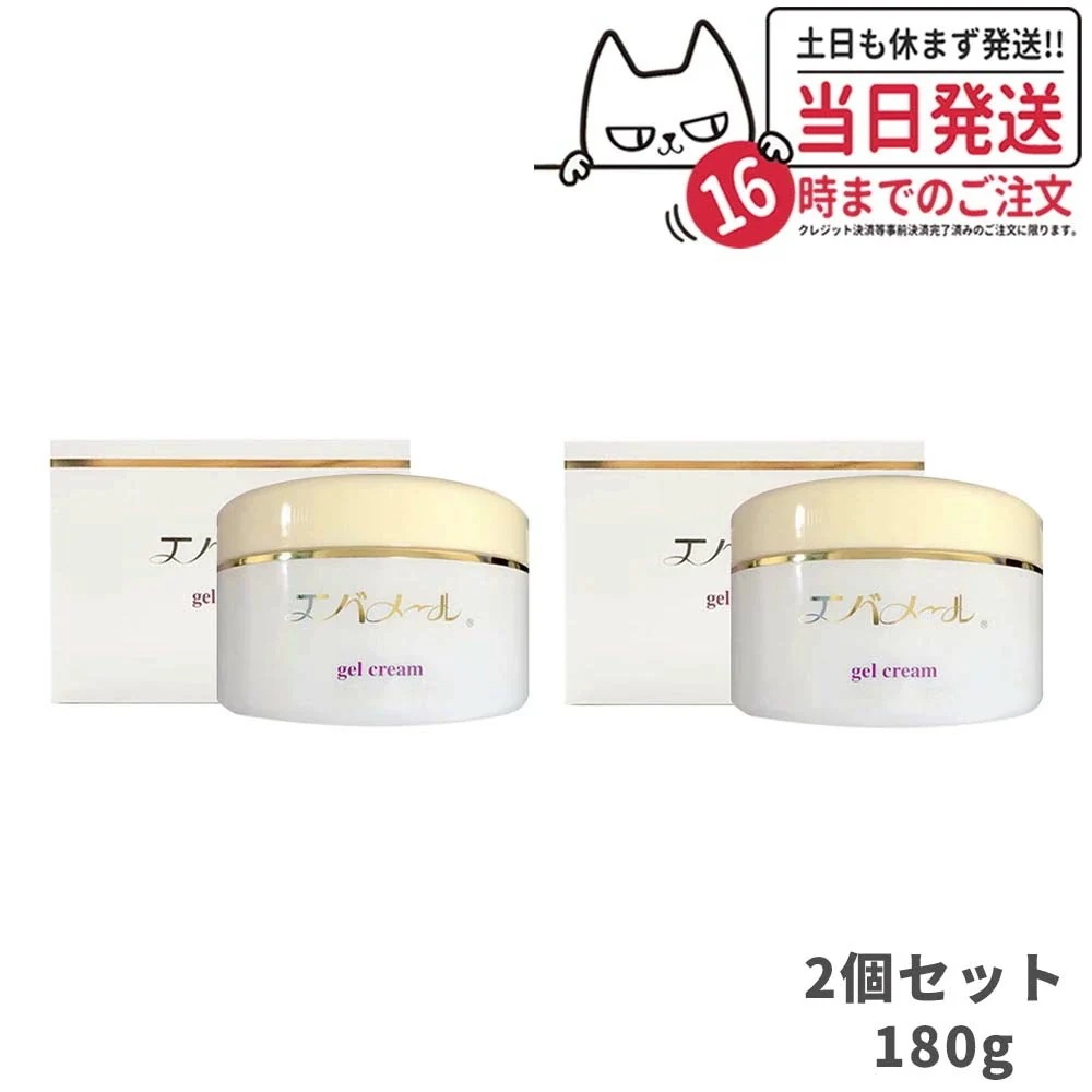 【2個セット】エバメール ゲルクリーム 180g ジャータイプ EVERMERE オールインワン化粧品 敏感肌OK 界面活性剤エタノール鉱物油香料無添加 プレゼント ギフト