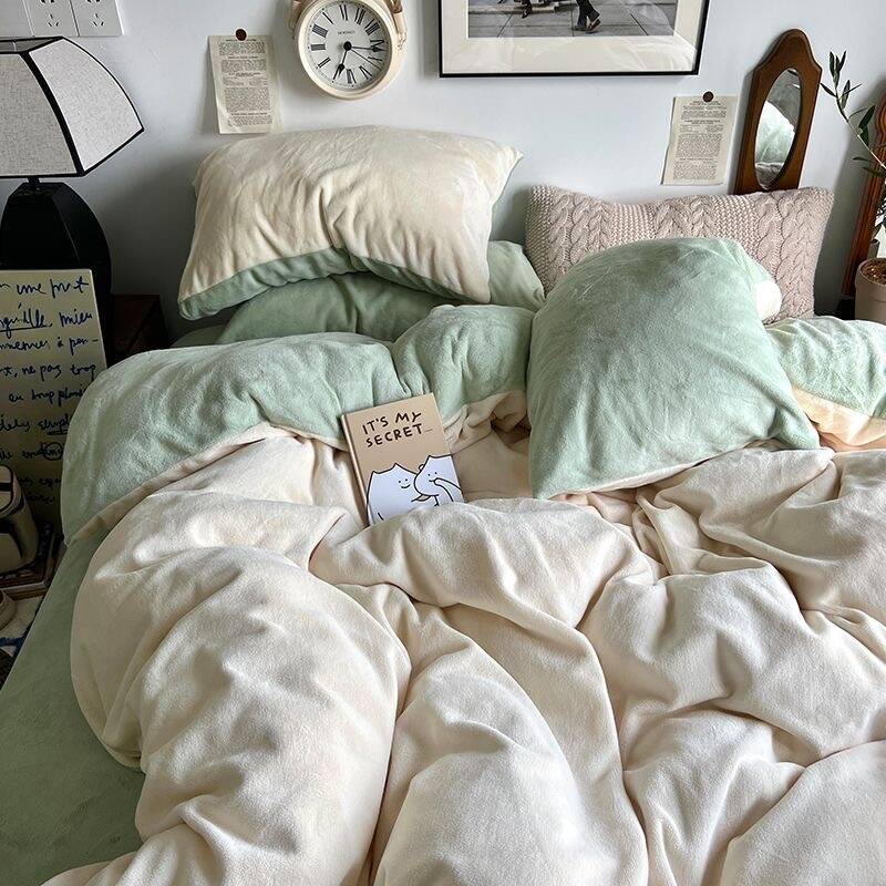 布団カバー 冬用 ベッドカバー 抗菌防臭 毛布 暖かい 厚手 ダブルサイズ 掛け布団カバー 洗える 寝具 ベッド用品 プレゼント シングル セミダブル ダブル 韓国ファッション