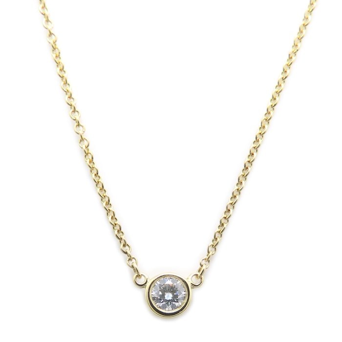 バイザヤード ネックレス 1Pダイヤモンド エルサペレッティ K18YG イエローゴールド レディース/295439【中古】