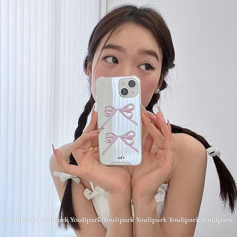 韓国ファッション 携帯ケース 13/14 蝶ネクタイ 高級感 きょうめん スマホケース 5,377円