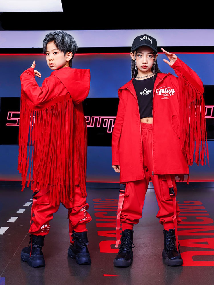 「MEIMEI」キッズダンス衣装 【短納期】ストリートダンス/ジャズ /ヒップホップ風 男の子子供の日コスチューム セットアップ キッズ ジュニア クールファッションセット 演奏会 応援団 3