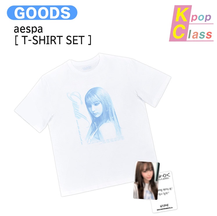 国内発送 aespa [ T-SHIRT SET ] SYNK : aeXIS LINE OFFICIAL / 公式グッズ / 予約商品