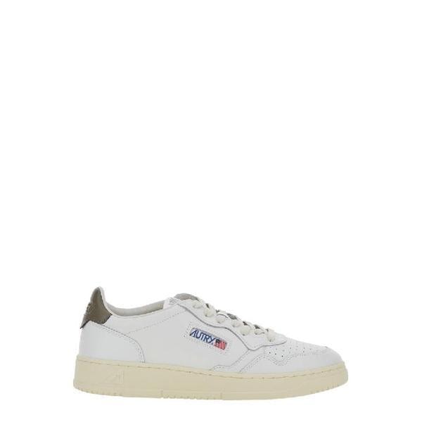 ホワイトスニーカーメダリストローAULMLL28WHITECHOCOLATE