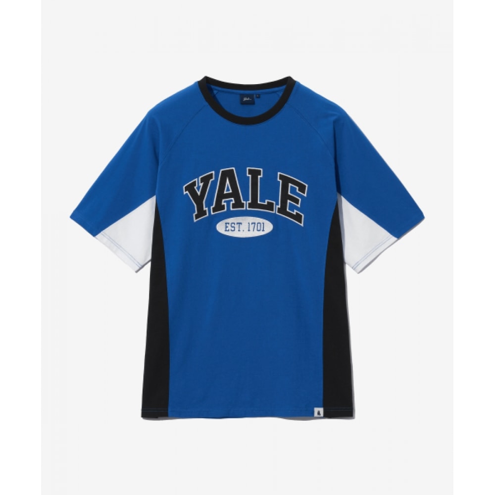 エールマルチカラー 2トーンアーチ Tシャツロイヤルブルー
