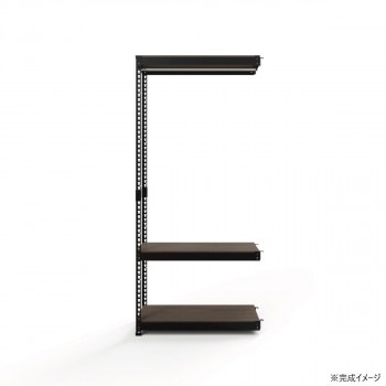 コーナー連結ハンガー3段 幅81cm MK-C83HBK ブラック