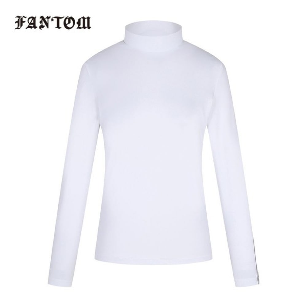 [Phantom] レディーススリーブプリントハーフネックロングスリーブインナーTシャツ