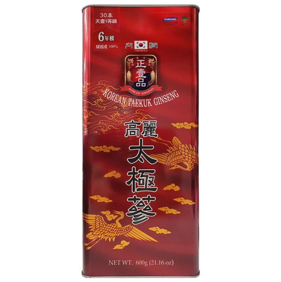 Daedong Korean Teakuk Ginseug Taeguksam 6年間600g健康食品効果的な人気