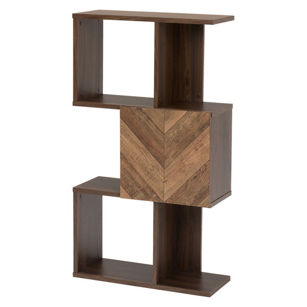 RCC-1014BR 扉付きオープンラック ブラウン メーカー直送