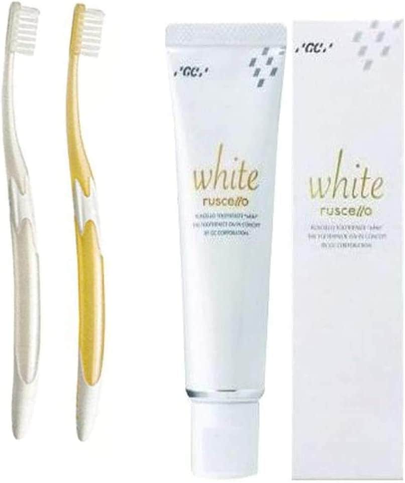 ルシェロ 歯みがきペースト ホワイト 100g 2個 + ルシェロ W-10 歯ブラシ 4本