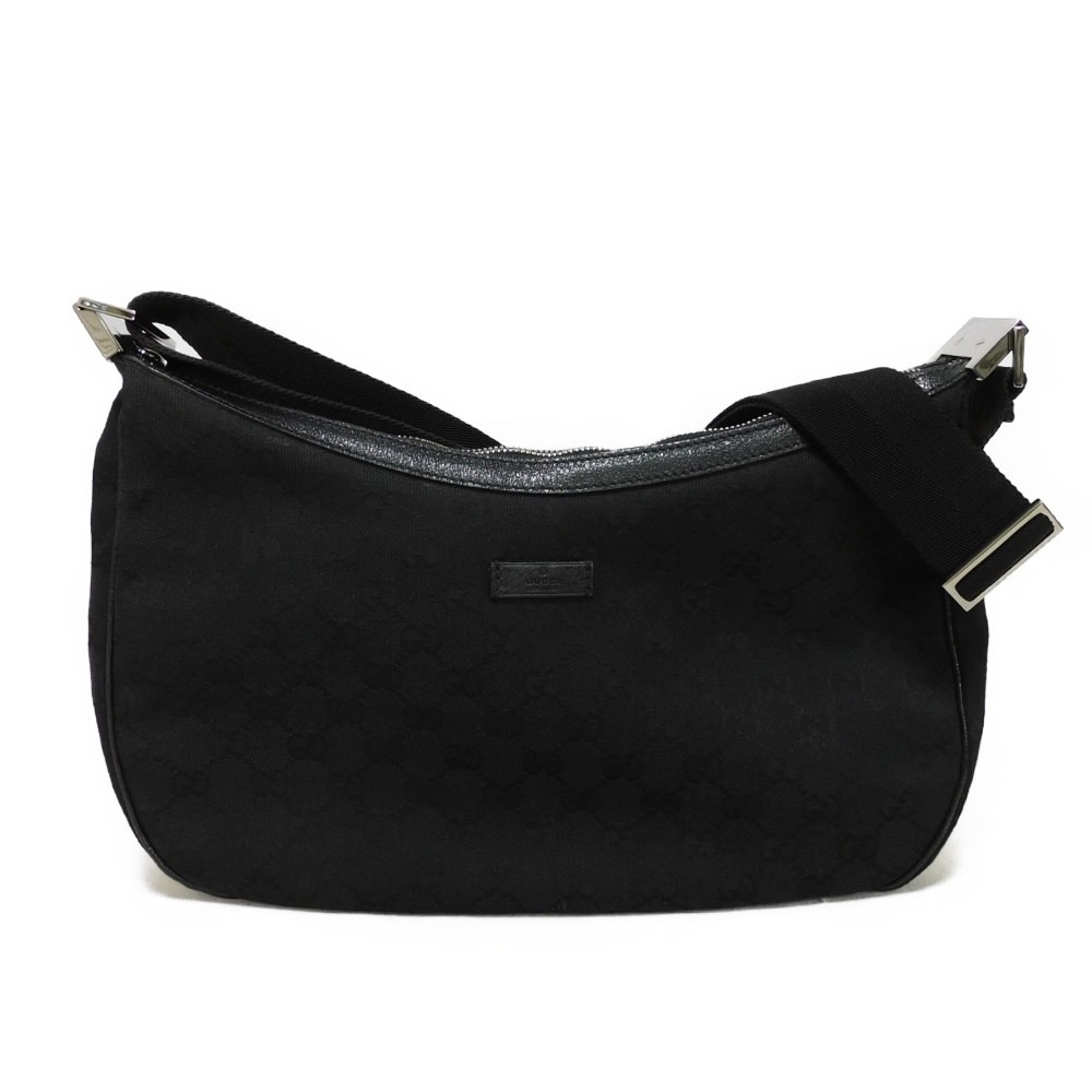 【中古】 ショルダーバッグ ロゴ エンボス レザー パッチ クロスボディ メッセンジャーバッグ GGキャンバス 122790