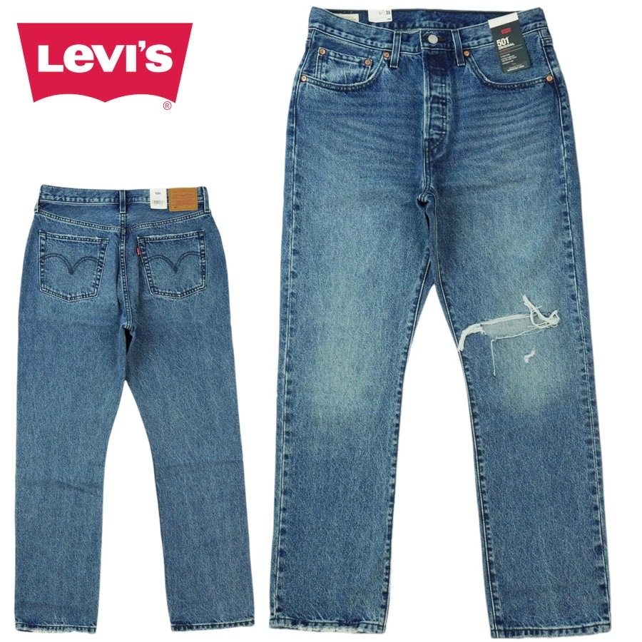 レディース メンズ デニムパンツリーバイス LEVIS501 ORIGINA PREMIUM 125010473501 オリジナル プレミアム ストレートBL