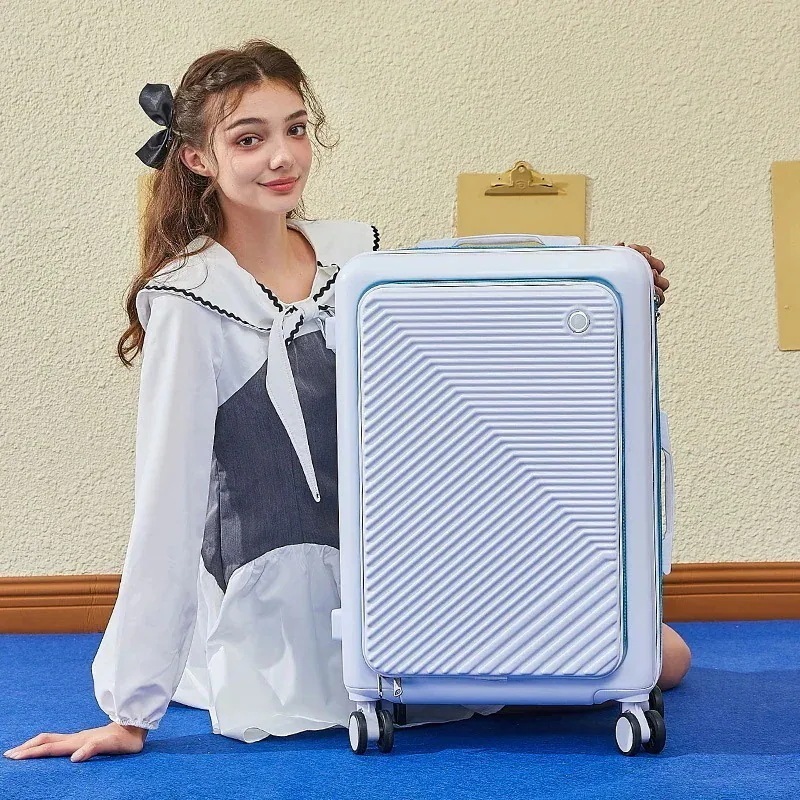 フロントハーフオープン スーツケース 前開きスーツケース 4輪 旅行鞄 旅行かばん TSAロック搭載 キャリーケース キャリーバッグ 便利な上開き アクタスバッグキャリーバッグ