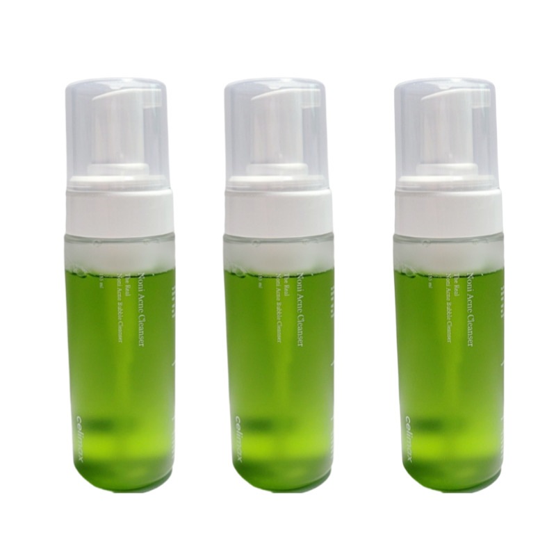 【3本セット】ノニアクネバブルクレンザー 155ml・毛穴すっきり・メイク落とし・泡洗顔・オールインワン洗顔（並行輸入品）