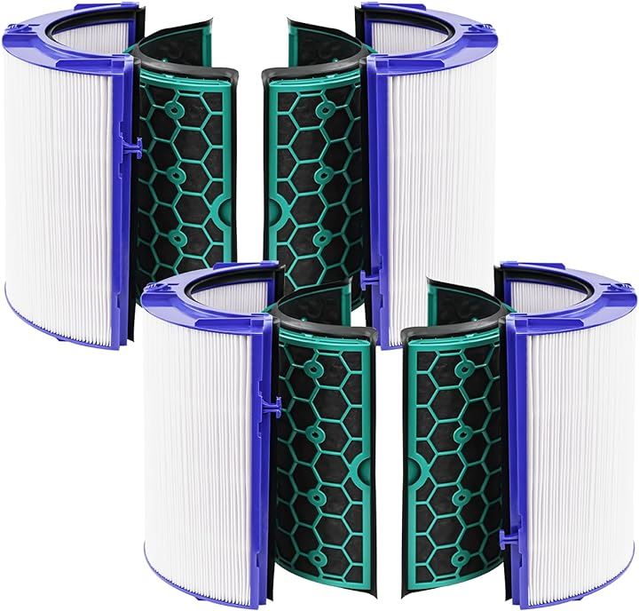 社外互換品 空気清浄機能付ファン交換用 TP04 DP04 HP04 用フィルター 360グラスHEPAフィルター ＆ 活性炭フィルター 2セット( HP04 用フィルター 2セット) 8,316円