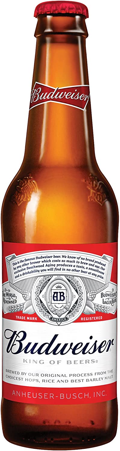 【送料無料】アンハイザーブッシュインベブ バドワイザー 瓶 330ml1ケース/24本 【北海道東北四国九州地方は別途送料がかかります】 5,375円