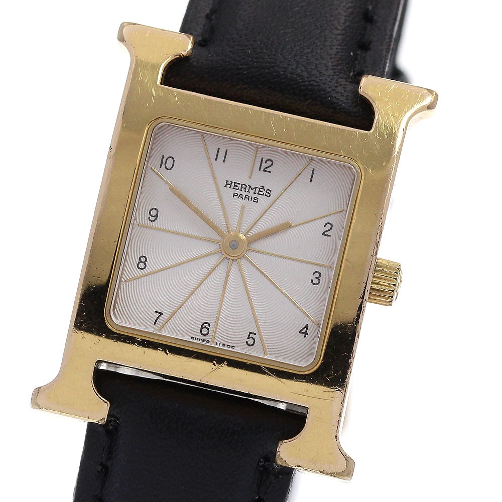 エルメス HERMES HH1.201 Hウォッチ クォーツ レディース _848698【中古】