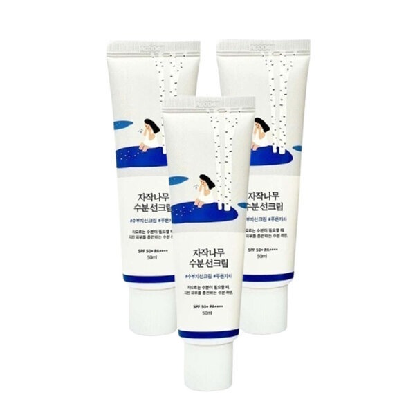 ラウンドラップ シラカバ 水分 日焼け止め 50ml x3個/ シラカバ 樹液