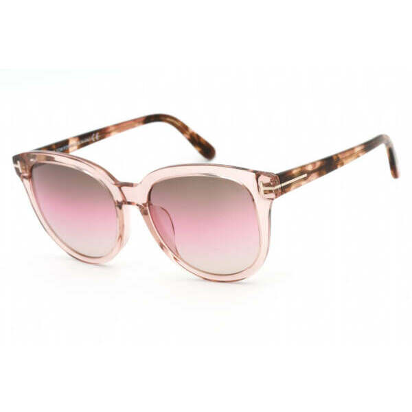 サングラス Tom FordFT0914 72F Sunglasses Shiny Pink Frame Gradient Brown Lenses 54mm