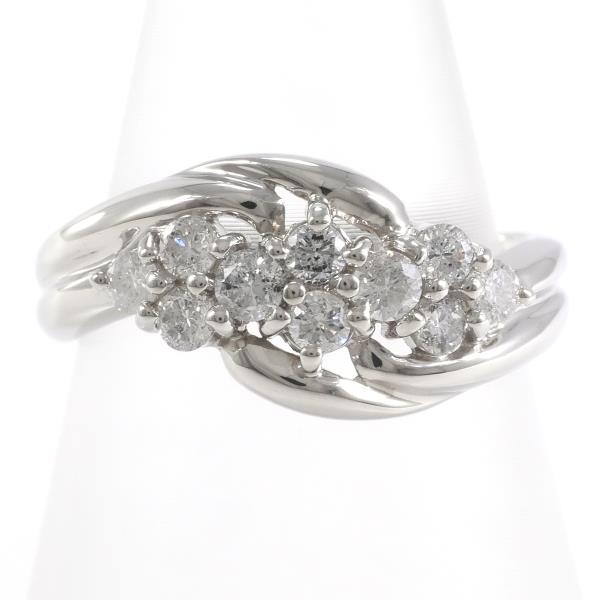 PT900 プラチナ リング 指輪 9号 ダイヤ 0.50 総重量約4.4g ジュエリー 中古 33,716円