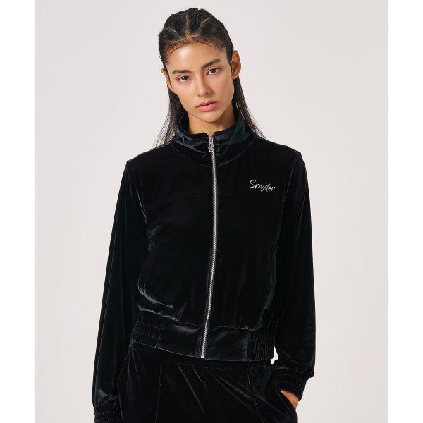 女性ベロアトラックトップ SPKWCNFT353WBLK 659727