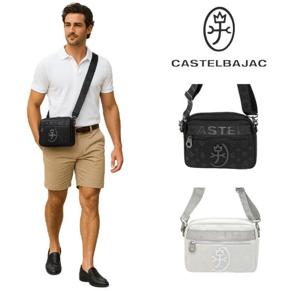 CASTELBAJAC 060151 ウェット ショルダーバッグ 斜め掛け 斜め掛けバッグ かばん 縦型 コンパクト 普段使い ユニセックス メンズ プレゼント ギフト ブラック 15,246円