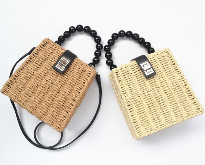 かごバッグ ショルダーバッグ スクエア ビーチ 韓国 ファッション 雑貨 かわいい おしゃれ 北欧 送料無料 [K] (T)