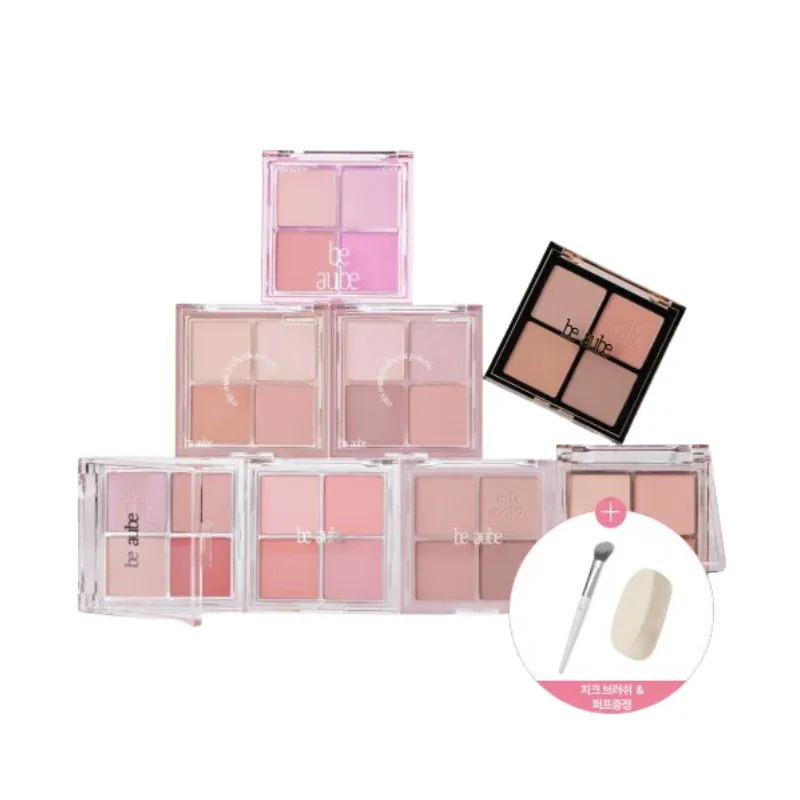 [新作](1+1)ミックスマッチ チークパレット 9color #07 white peach 08 berry berry 09 mute beige