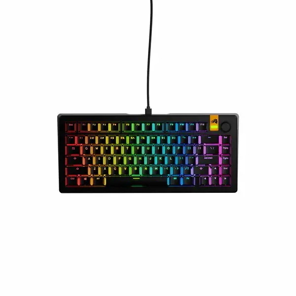 GLO-KB-GMMK3-75-PB-HE-W-BLK-US ブラック GMMK 3 HE 75% Prebuilt Wired Black - US ゲーミングキーボード (英語配列 80キー)