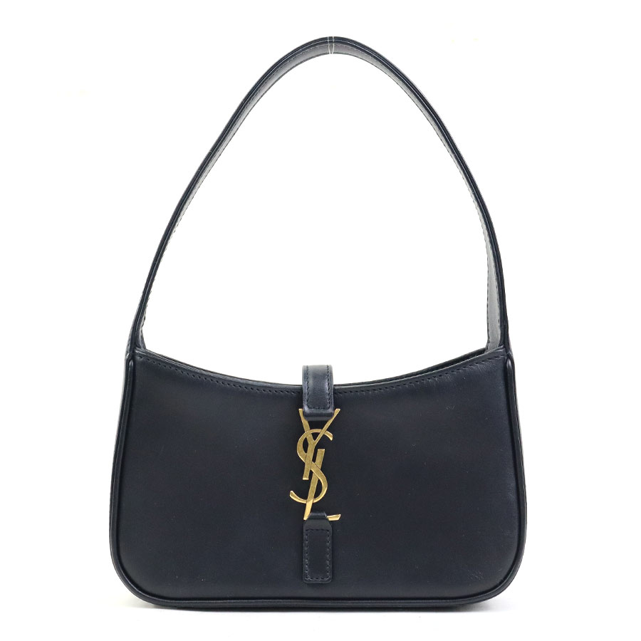 サンローラン SAINT LAURENT ハンドバッグ Le 5 A 7 レザー ブラック ゴールド レディース 710318 90226k