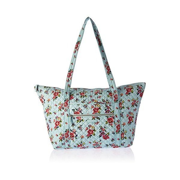 Vera Bradley Women s Signature Cotton Miller Tote Travel Bag， Water Bouquet  並行輸入品