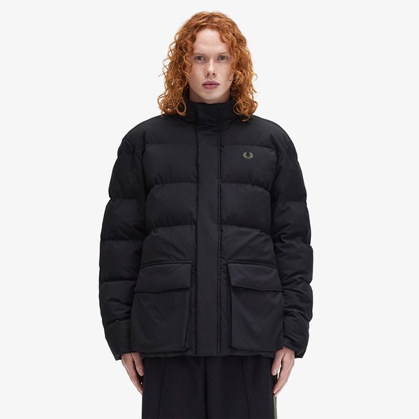 [スポーツ] パッド入りポケットディテールジャケット - ブラック AFPM2438545-102