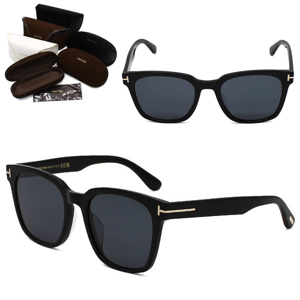 サングラス FT1240-K/S 01A 55 TF1240 サングラス EYEWEAR アジアンフィット ブラック グレー ユニセックス