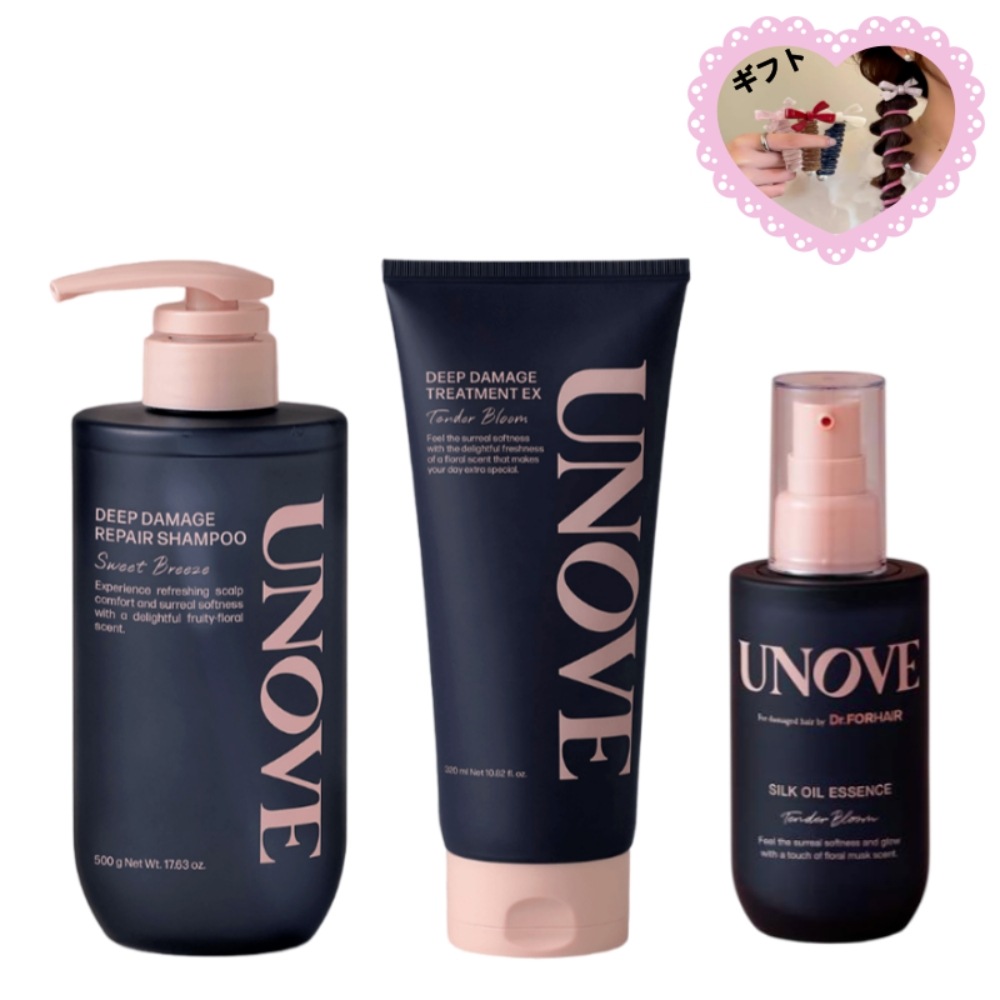 [単独企画] ダメージヘアのためのディープダメージリペアシリーズ3点セットシャンプー+クリニック+ヘアエッセンス/ 韓国で大人気