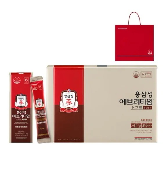 エブリタイム 紅参精ソフト20包＋ショッピングバッグ 200ml