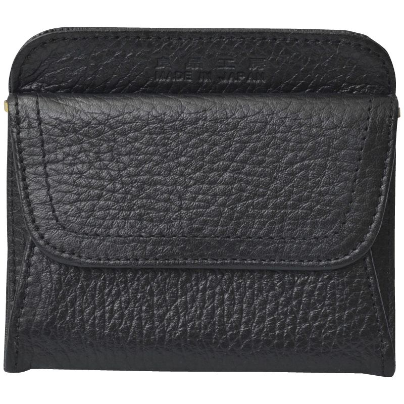 良品工房 日本製牛革小銭入れ 黒