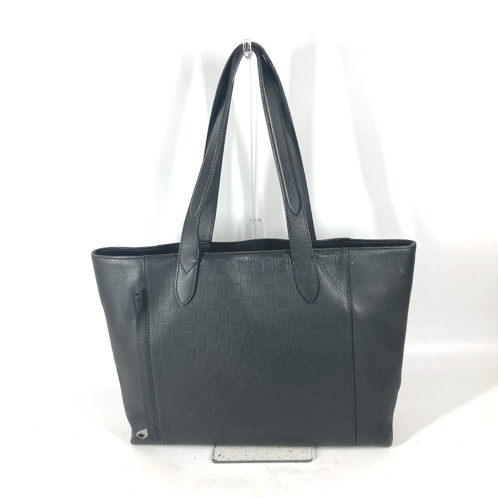 トートバッグ N41493 カバヴォワヤージュ ダミエアンフィニ ショルダーバッグ 肩掛け ダミエアンフィニレザー オニキス ブラック