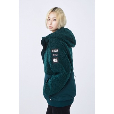Qoo10] BT21 フリースジャケットfleece : BT21KOLON SPORTS 202