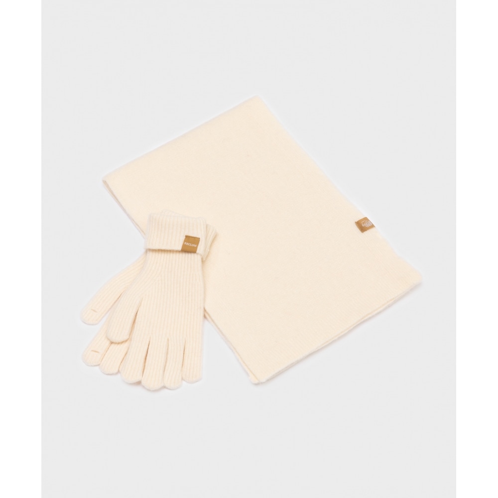 リクロー RC ニットグローブマフラーセットアイボリー 6,189円