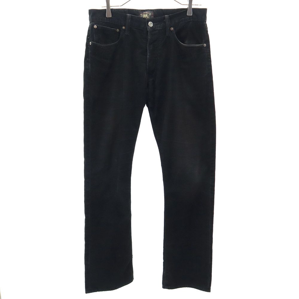RRL USA製 コーデュロイパンツ W30 黒 ダブルアールエル RALPH LAUREN ボタンフライ メンズ