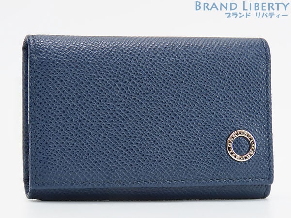 未使用ブルガリブルガリブルガリマン6連キーケースキーリングキーホルダーネイビーグレインカーフレザー282234 20,720円