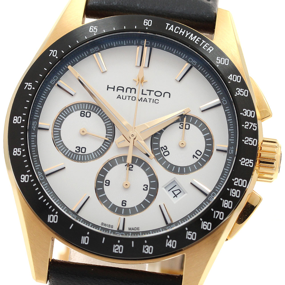 ハミルトン HAMILTON H366260 ジャズマスターパフォーマー クロノグラフ デイト 自動巻き メンズ 箱付き_903440【中古】 106,500円