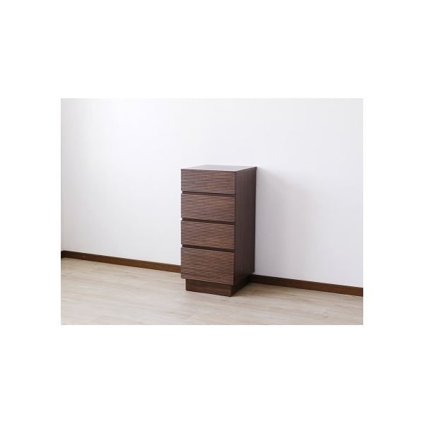 サイドチェスト（ウォルナット） 幅約40cm [完成品］