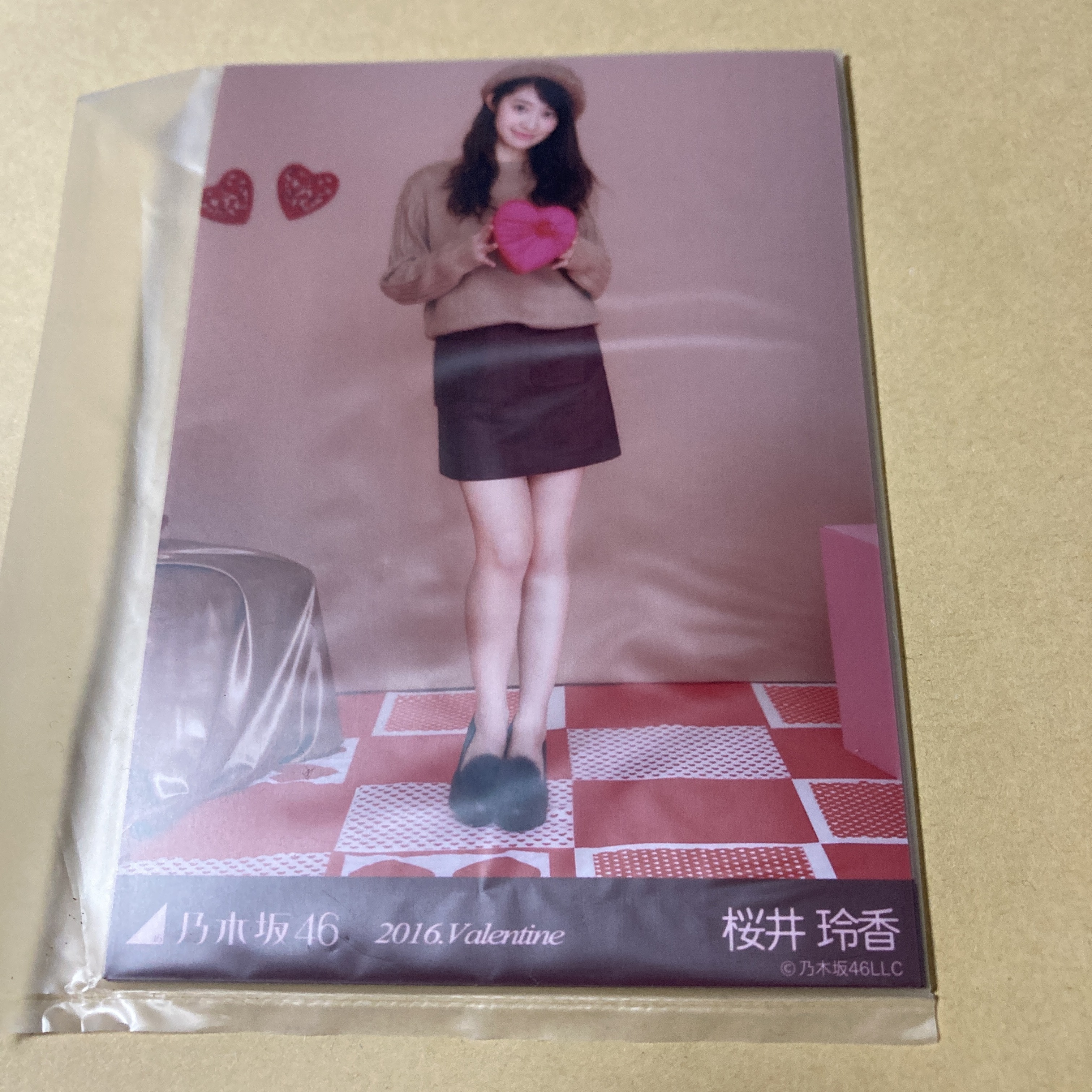 乃木坂46 2016年 Valentine個別生写真5枚セット 桜井玲香 新品