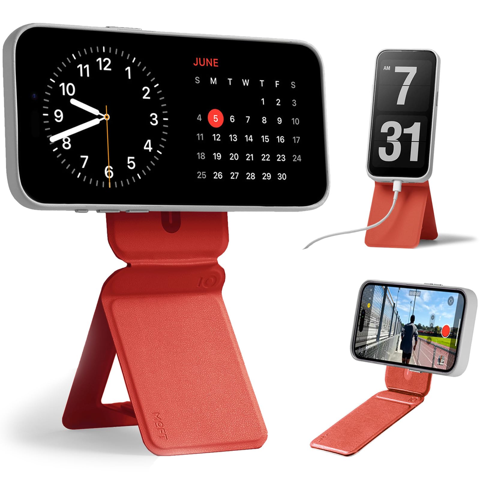 MOFT 七変化マルチスタンド 【全機種対応/アイアンリング付き 】 MOVAS iPhone16 スタンド 16/154/13/12 シリーズ マグネット スマホスタンド MagSafe対応 多角度