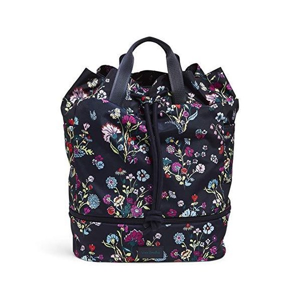 Vera Bradley Women s Recycled Lighten Up ReActive Sport Gym Bag， Itsy Ditsy Floral 並行輸入品