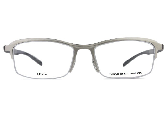 PORSCHE DESIGN ポルシェ デザイン p8723 c.C シルバー 日本製 眼鏡 バネ蝶番 丁番 ナイロール メンズ チタン