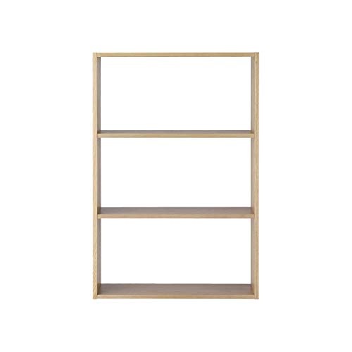 色：オーク材 サイズ：3段×1列/幅81.5×高さ121cm 無印良品 スタッキングシェルフワイド